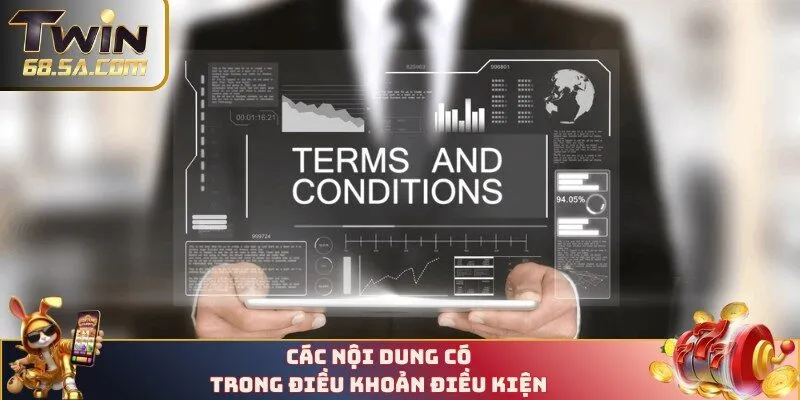 Các nội dung có trong điều khoản điều kiện